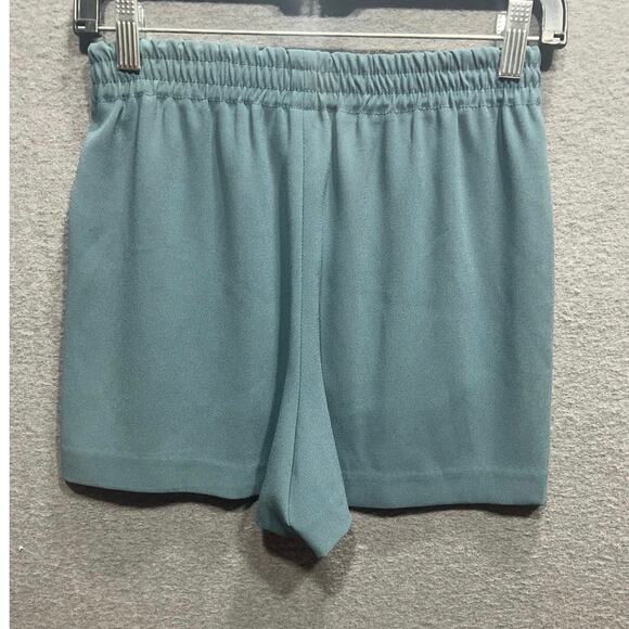 Babaton Aritzia Darren Women Blue Shorts Size XS Triacelate Blend - Picture 3 of 9